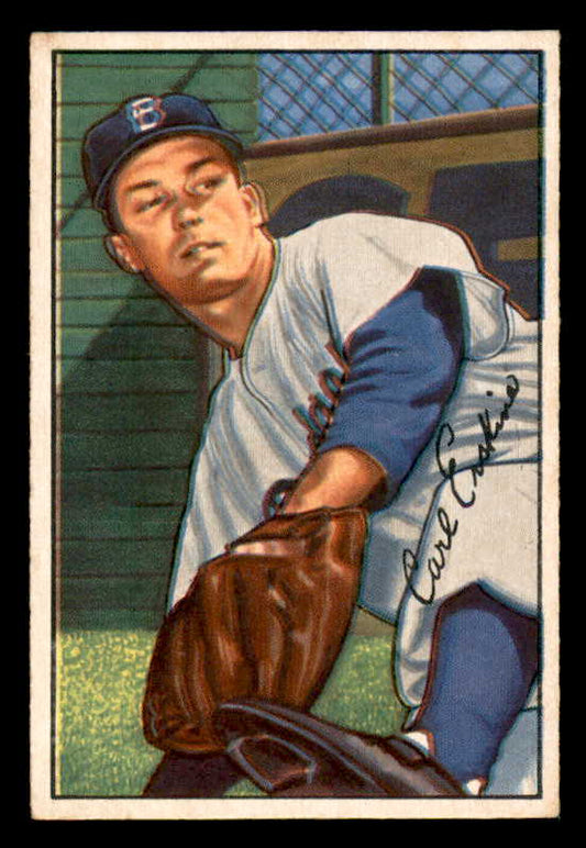 1952 Bowman Baseball #070 Carl Erskine Dodgers EX+/EX-MT 556237