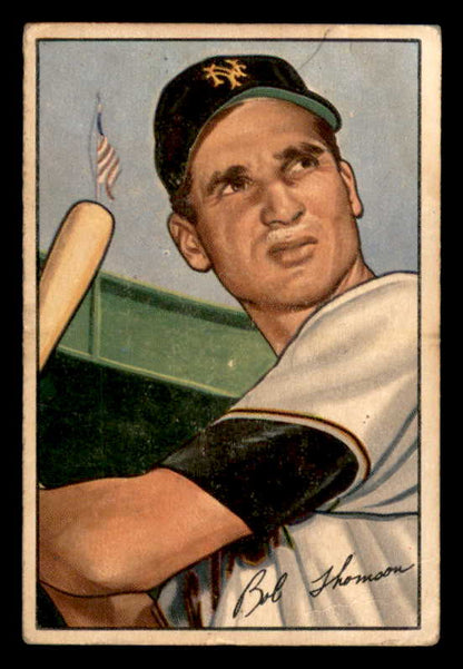 1952 Bowman Baseball #002 Bobby Thomson Giants VG-EX 556249