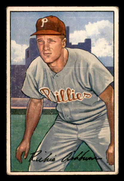 1952 Bowman Baseball #053 Richie Ashburn Phillies VG-EX 556261