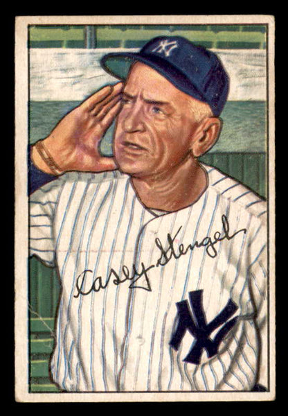 1952 Bowman Baseball #217 Casey Stengel Yankees EX+/EX-MT 556262