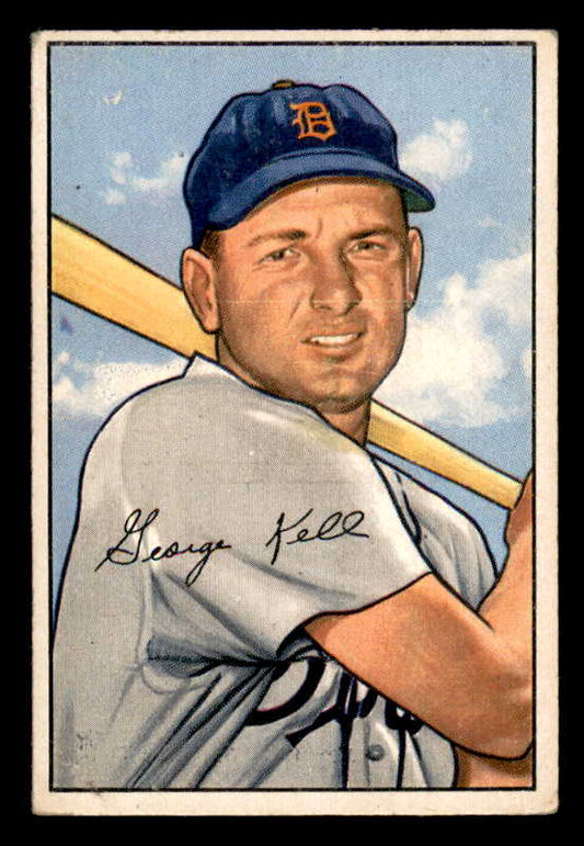 1952 Bowman Baseball #075 George Kell Tigers EX+/EX-MT 556263