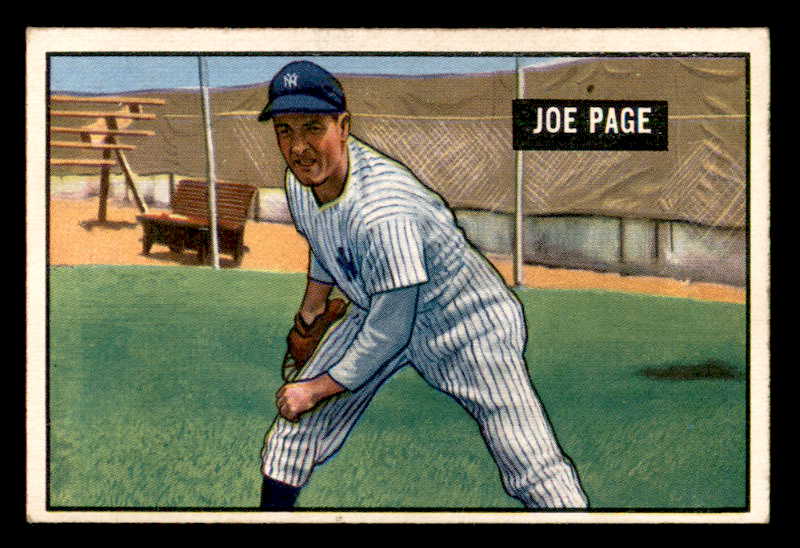1951 Bowman Baseball #217 Joe Page Yankees EX+/EX-MT 556277