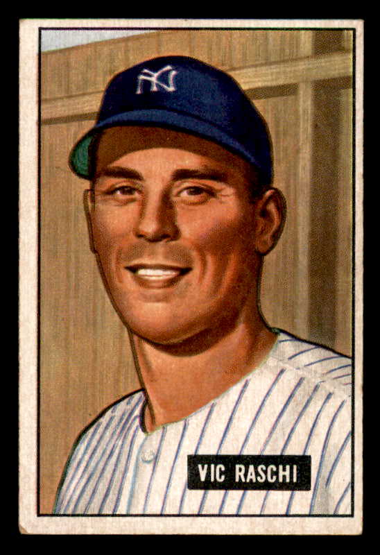 1951 Bowman Baseball #025 Vic Raschi Yankees EX-MT 556280