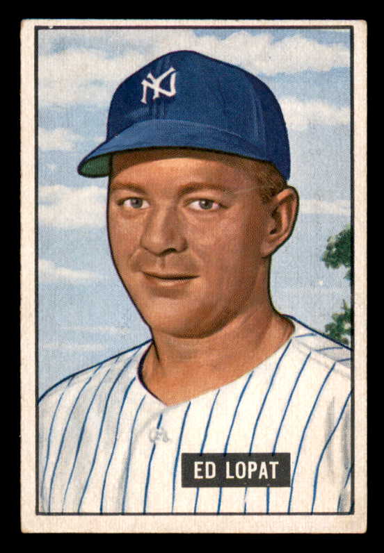 1951 Bowman Baseball #218 Eddie Lopat Yankees EX-MT 556281