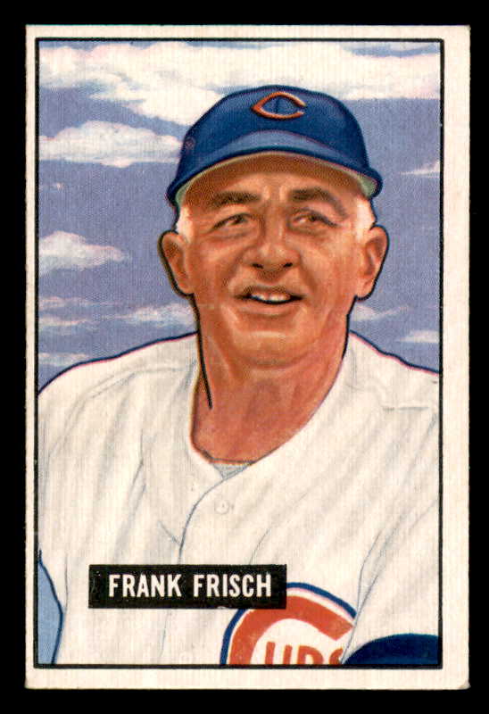 1951 Bowman Baseball #282 Frank Frisch Cubs EX-MT 556286