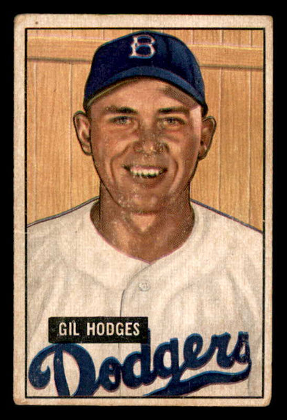 1951 Bowman Baseball #007 Gil Hodges Dodgers VG 556289