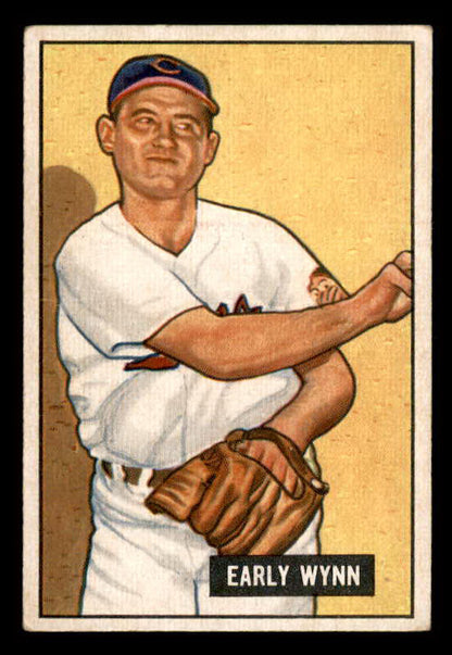 1951 Bowman Baseball #078 Early Wynn Indians VG-EX 556310