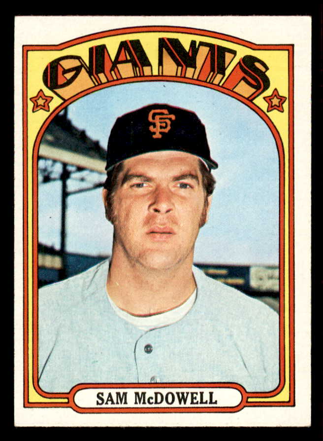 1972 Topps Baseball #720 Sam McDowell Giants EX-MT 556354