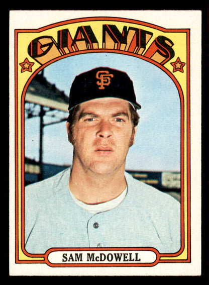 1972 Topps Baseball #720 Sam McDowell Giants EX-MT 556354