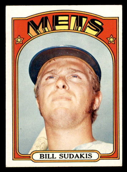 1972 Topps Baseball #722 Bill Sudakis Mets EX-MT 556355