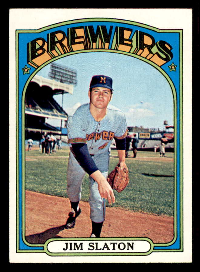1972 Topps Baseball #744 Jim Slaton Brewers EX-MT 556372