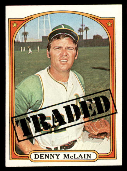 1972 Topps Baseball #753 Denny McLain TR A's EX-MT 556375