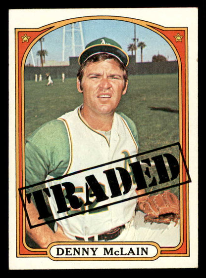 1972 Topps Baseball #753 Denny McLain TR A's EX-MT 556376