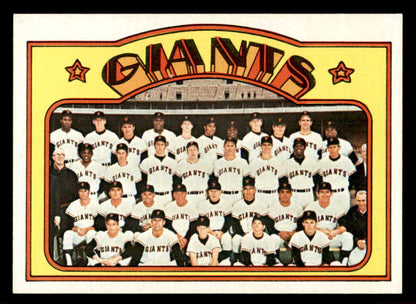 1972 Topps Baseball #771 San Francisco Giants Team EX-MT 556387
