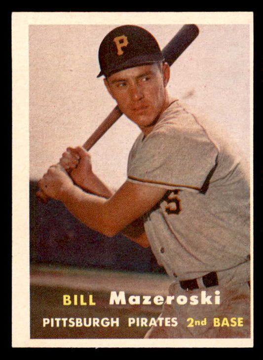 1957 Topps Baseball #024 Bill Mazeroski Pirates EX 556390