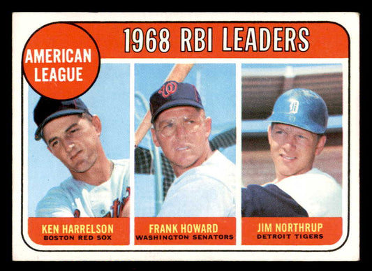 1969 Topps Baseball #003 A.L. RBI Leaders Frank Howard EX-MT 556416