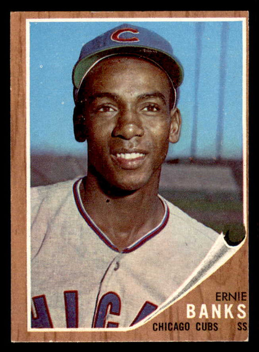 1962 Topps Baseball #025 Ernie Banks Cubs EX 556426