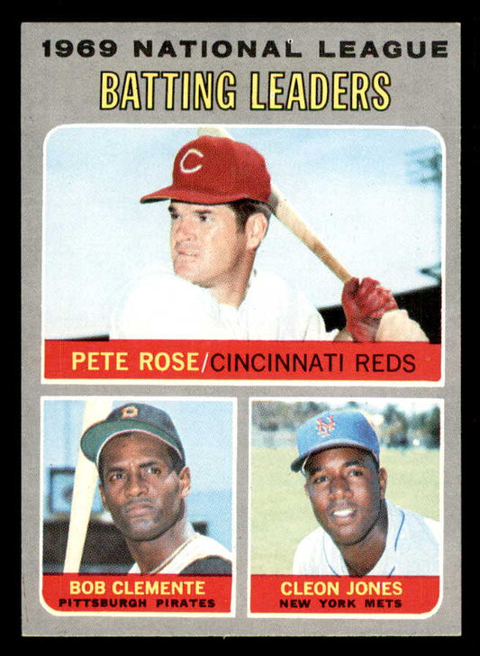 1970 Topps Baseball #061 N.L. Batting Leaders Roberto Clemente NR-MT 556435