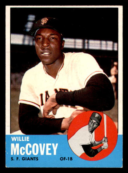1963 Topps Baseball #490 Willie McCovey Giants EX 556440