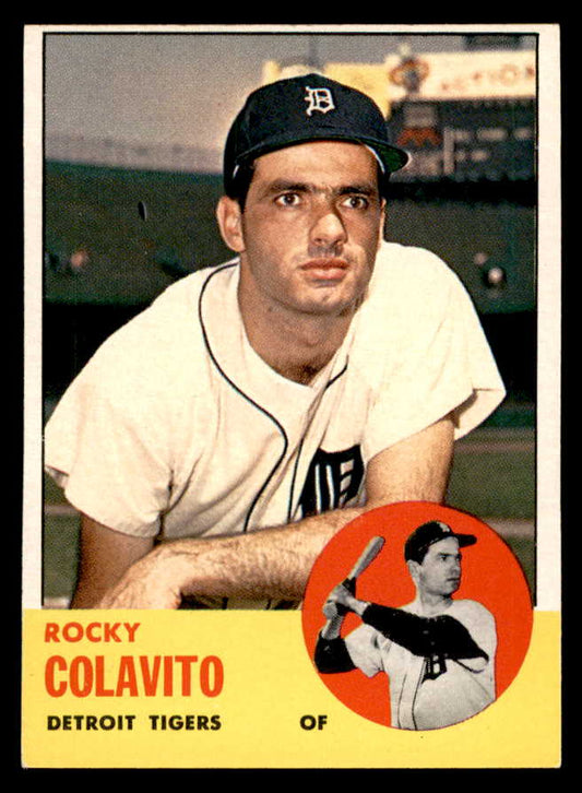 1963 Topps Baseball #240 Rocky Colavito Tigers EX-MT 556441