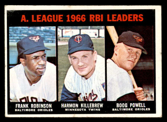 1967 Topps Baseball #241 A.L. RBI Leaders Robinson EX-MT 556474