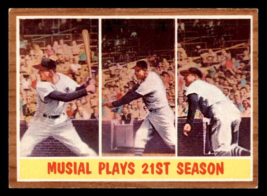 1962 Topps Baseball #317 Stan Musial IA Cardinals EX-MT 556478