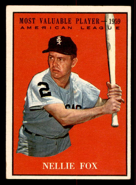 1961 Topps Baseball #477 Nellie Fox MVP White Sox VG-EX 556490