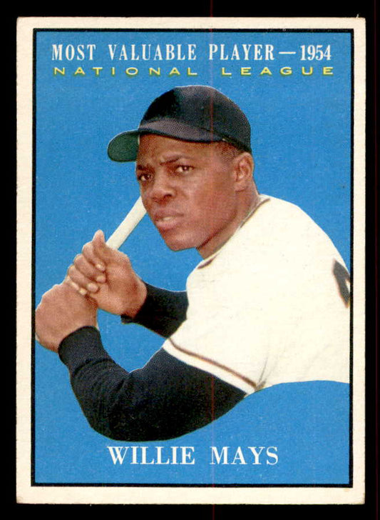1961 Topps Baseball #482 Willie Mays MVP Giants EX-MT 556495