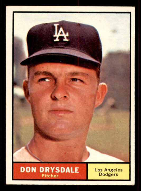 1961 Topps Baseball #260 Don Drysdale Dodgers NR-MT 556503
