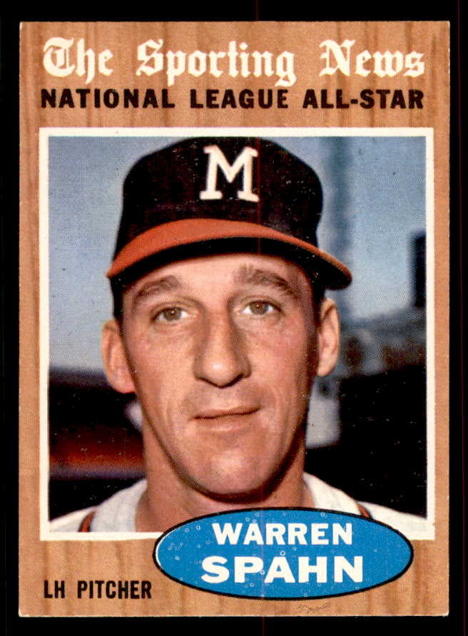 1962 Topps Baseball #399 Warren Spahn A.S. Braves EX-MT 556515