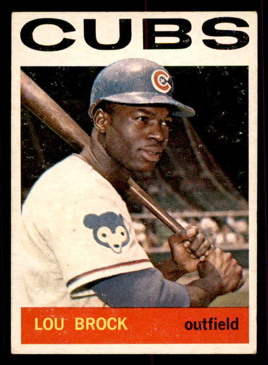 1964 Topps Baseball #029 Lou Brock Cubs EX+/EX-MT 556517