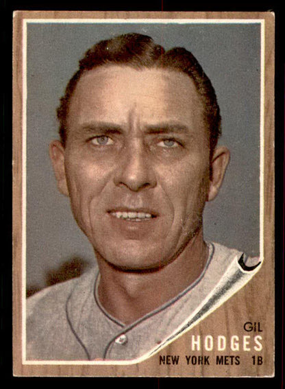 1962 Topps Baseball #085 Gil Hodges Mets EX+/EX-MT 556522