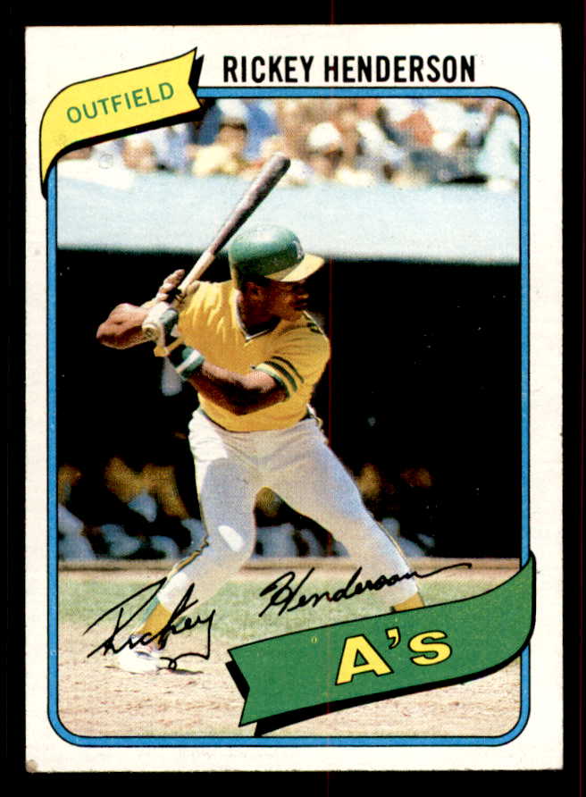 1980 Topps Baseball #482 Rickey Henderson A's EX 556529