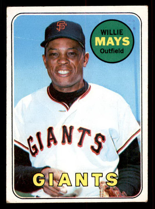 1969 Topps Baseball #190 Willie Mays Giants VG-EX 556552