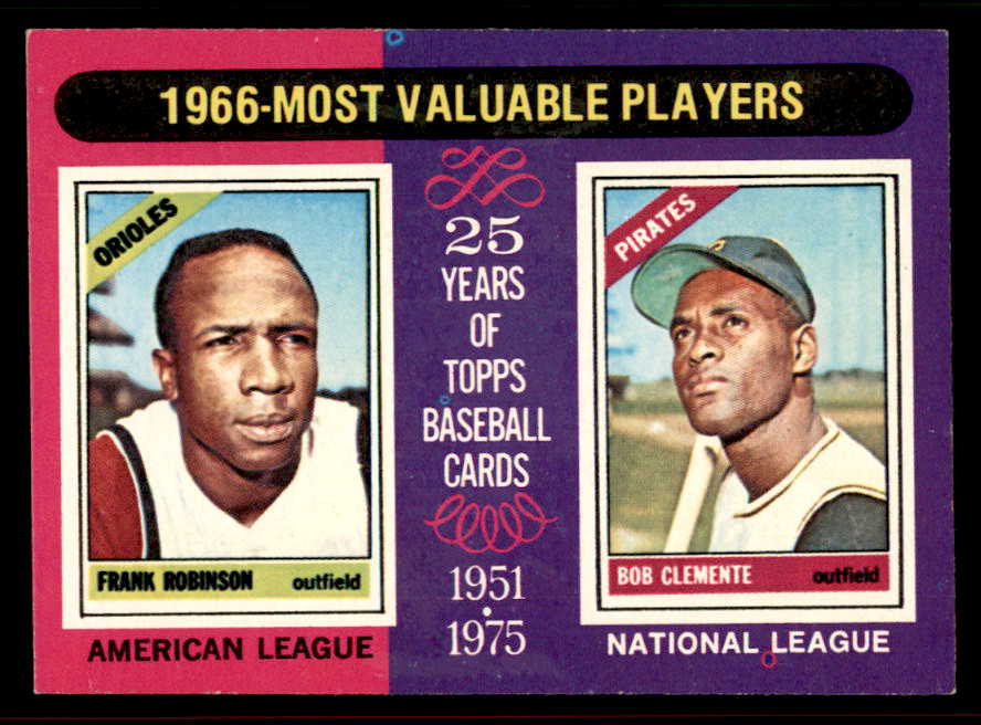 1975 Topps Baseball #204 Roberto Clemente Frank Robinson EX-MT 556562