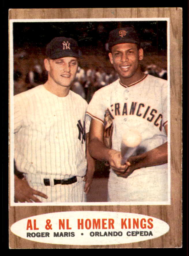 1962 Topps Baseball #401 Roger Maris Orlando Cepeda EX 556568
