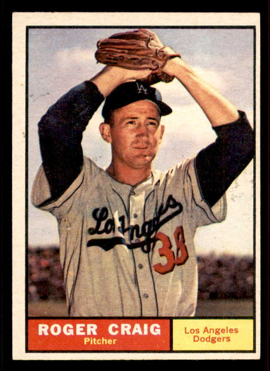 1961 Topps Baseball #543 Roger Craig Dodgers EX-MT 556569
