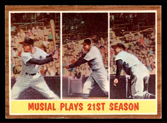1962 Topps Baseball #317 Stan Musial IA Cardinals EX-MT 556577