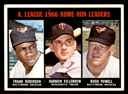 1967 Topps Baseball #243 A.L. Home Run Leaders Robinson EX-MT 556583