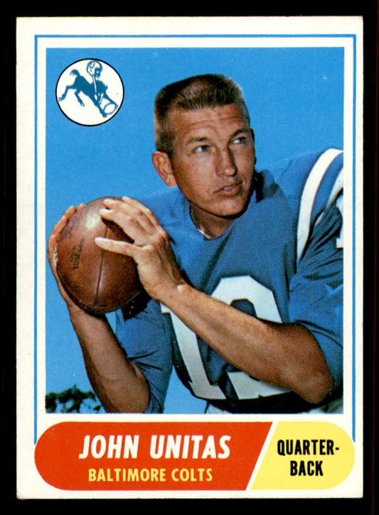 1968 Topps Football #100 John Unitas Colts EX+/EX-MT 556588