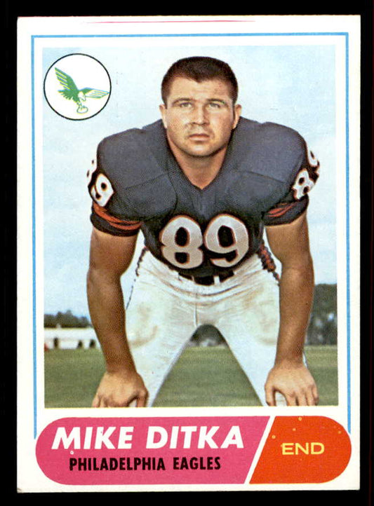 1968 Topps Football #162 Mike Ditka Eagles EX+/EX-MT 556589