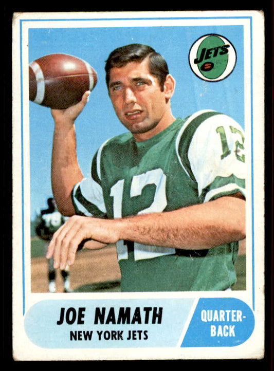 1968 Topps Football #065 Joe Namath Jets VG 556592