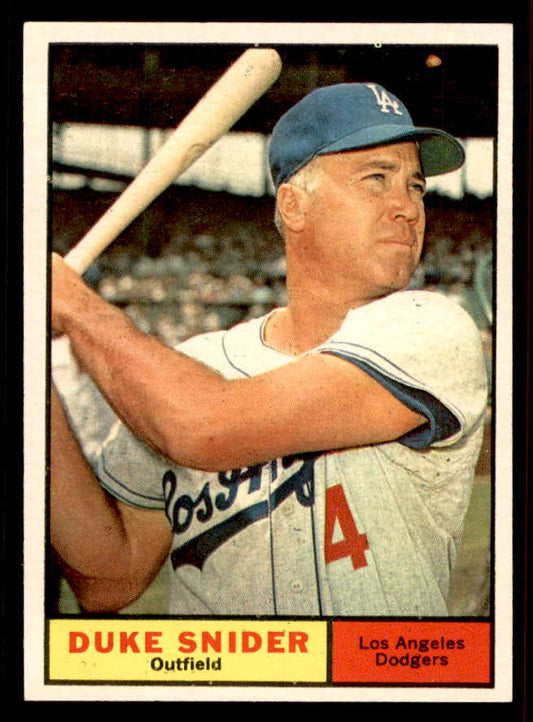 1961 Topps Baseball #443 Duke Snider Dodgers NR-MT 556595
