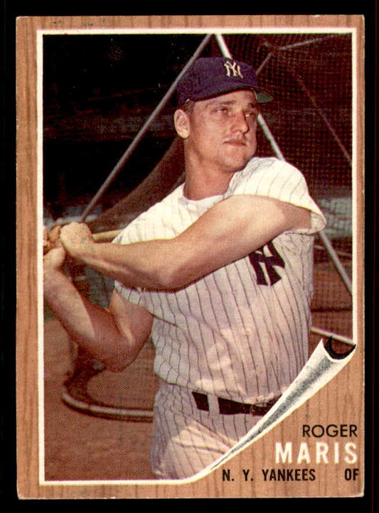 1962 Topps Baseball #001 Roger Maris Yankees EX-MT 556598