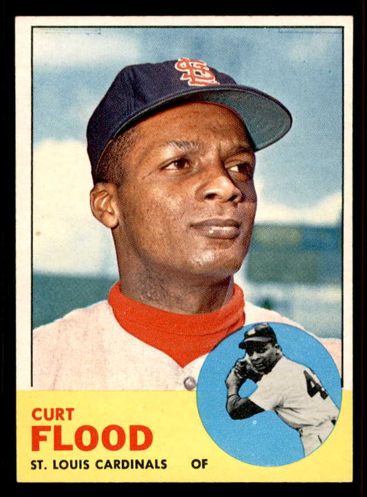1963 Topps Baseball #505 Curt Flood Cardinals EX 556610