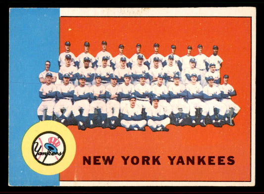 1963 Topps Baseball #247 New York Yankees Team EX+/EX-MT 556612