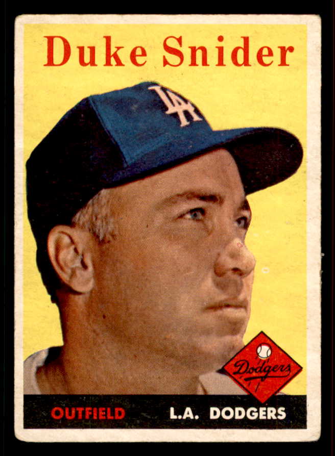 1958 Topps Baseball #088 Duke Snider Dodgers VG 556620