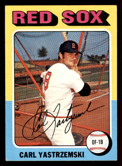 1975 Topps Baseball #280 Carl Yastrzemski Red Sox EX 556625