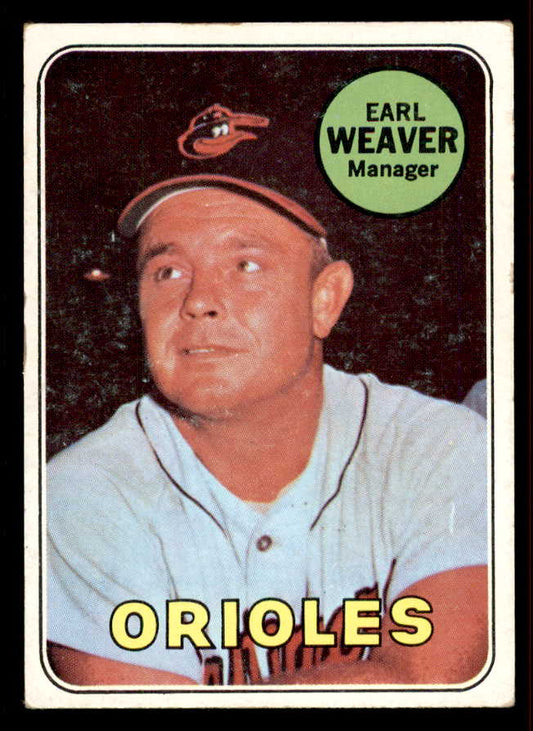 1969 Topps Baseball #516 Earl Weaver Orioles VG-EX 556631