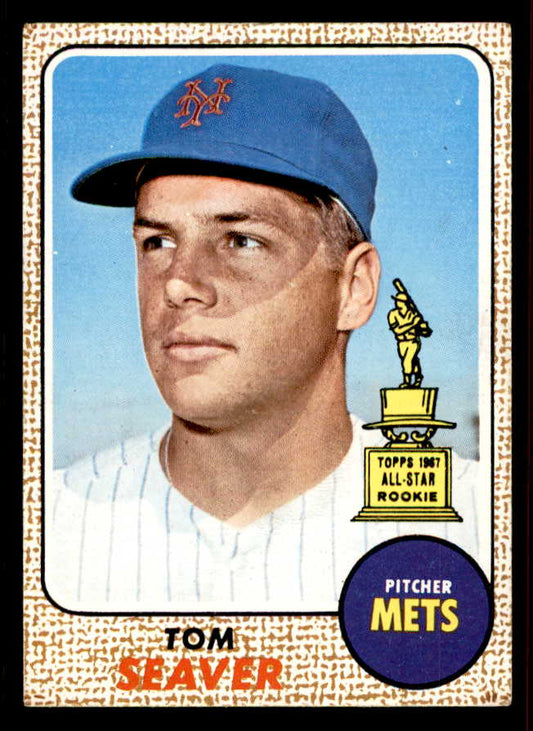 1968 Topps Baseball #045 Tom Seaver Mets EX 556643